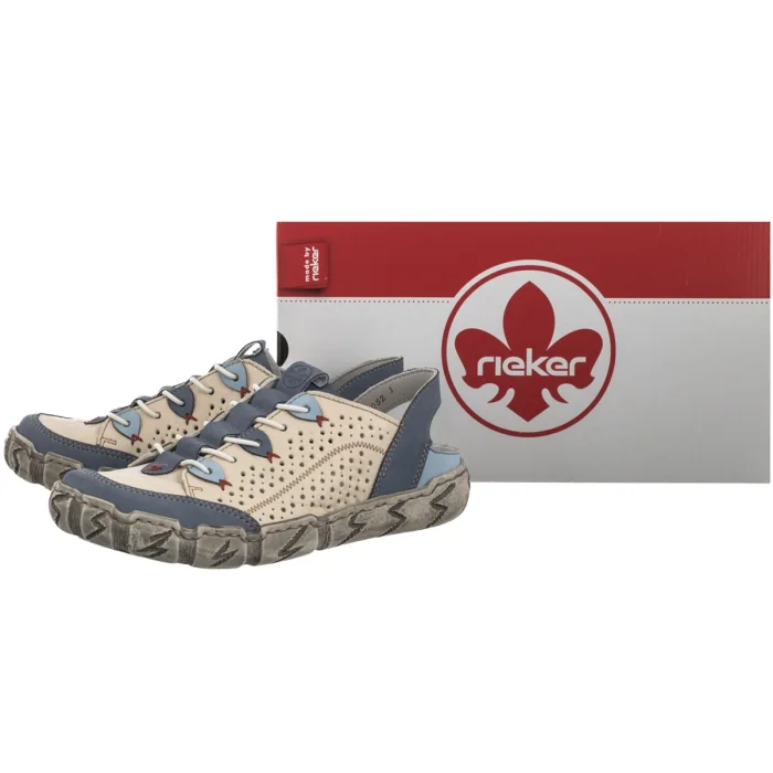 Sandały Rieker Beżowe L0375-91 Beige Combination – zdjęcie 6