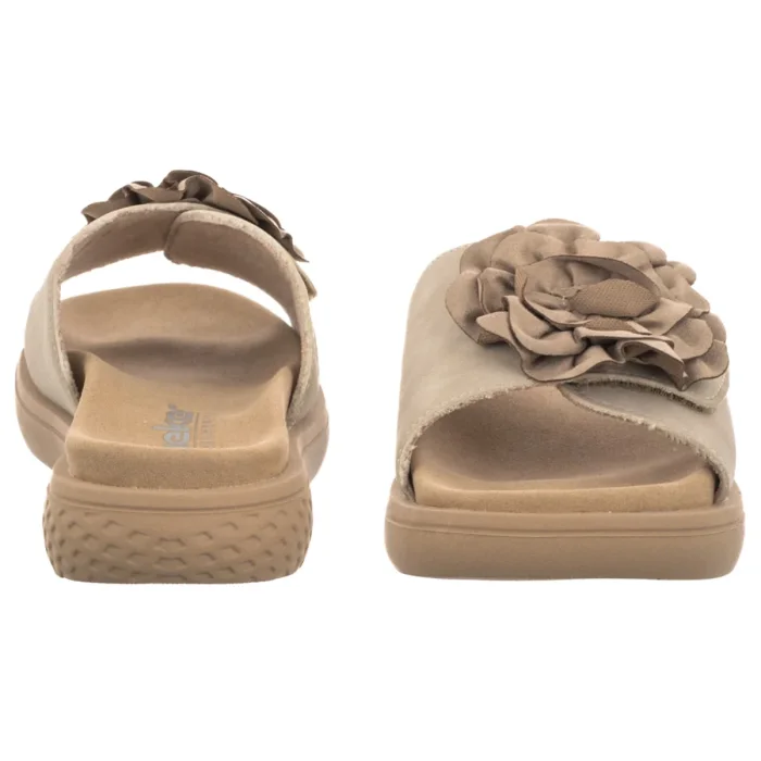 Klapki Rieker Beżowe V1562-62 Beige – zdjęcie 4