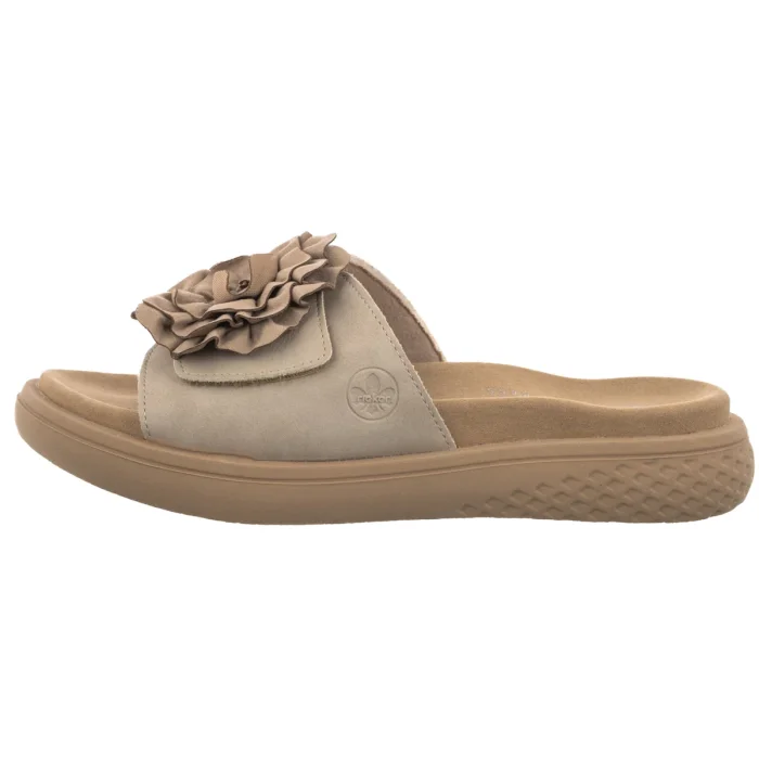 Klapki Rieker Beżowe V1562-62 Beige – zdjęcie 2