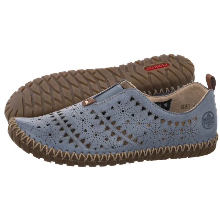 Półbuty Rieker Granatowe M2852-12 Blue – zdjęcie 1