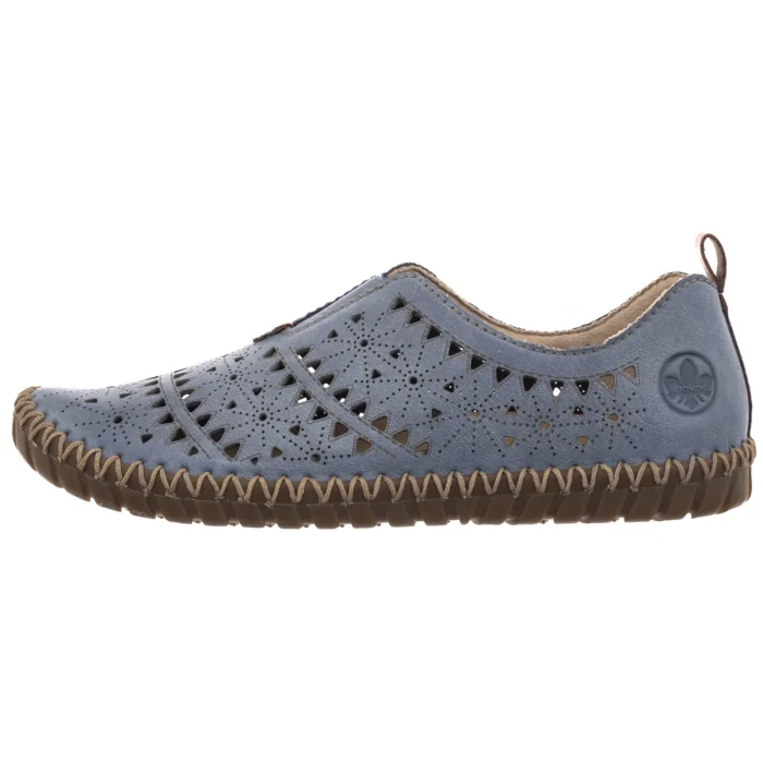 Półbuty Rieker Granatowe M2852-12 Blue – zdjęcie 2