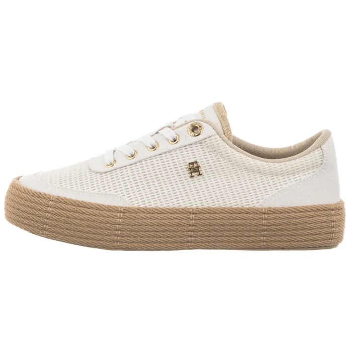 Espadryle Tommy Hilfiger TH Foxing Platform Rope White/Classic Khaki FW0FW09173 0LI – zdjęcie 2