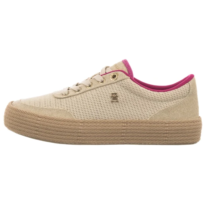 Espadryle Tommy Hilfiger TH Foxing Platform Rope Classic Beige/Fuchsia FW0FW09173 062 – zdjęcie 2