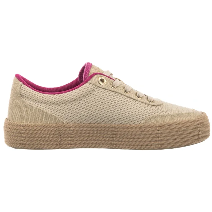 Espadryle Tommy Hilfiger TH Foxing Platform Rope Classic Beige/Fuchsia FW0FW09173 062 – zdjęcie 3
