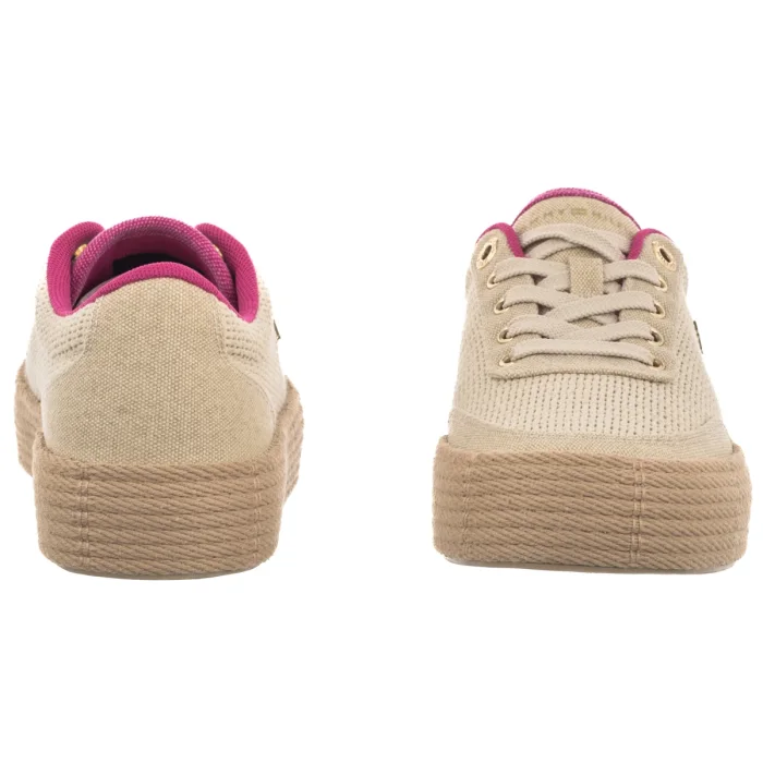 Espadryle Tommy Hilfiger TH Foxing Platform Rope Classic Beige/Fuchsia FW0FW09173 062 – zdjęcie 4