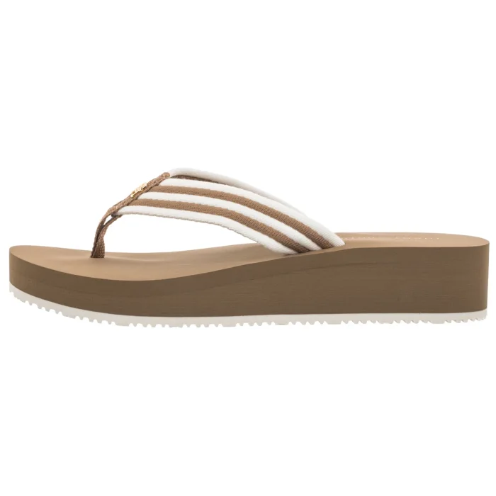 Espadryle Tommy Hilfiger TH Stripe Summer Sandal Safari Canvas FW0FW09196 RBC – zdjęcie 2