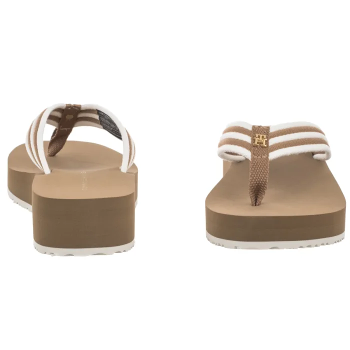 Espadryle Tommy Hilfiger TH Stripe Summer Sandal Safari Canvas FW0FW09196 RBC – zdjęcie 4