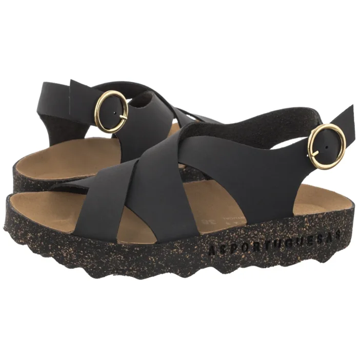 Sandały Asportuguesas Cusk L Eco Nubuck Black P018278000 – zdjęcie 1