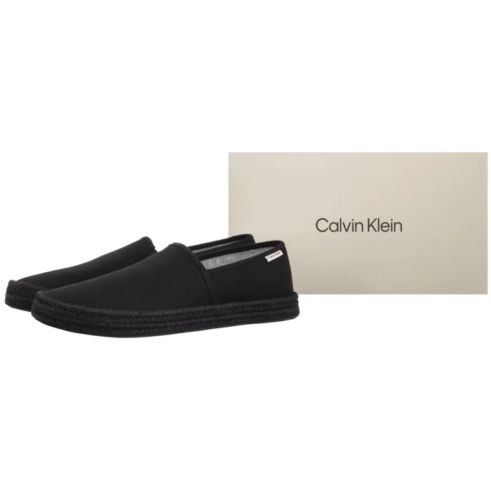 Espadryle Calvin Klein Ess Espadrille Cv Triple Black HM0HM02076 0GJ – zdjęcie 6