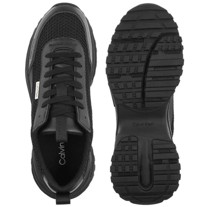 Sneakersy Calvin Klein Hike Runner Laceup Mesh Triple Black HM0HM02240 0GJ – zdjęcie 5