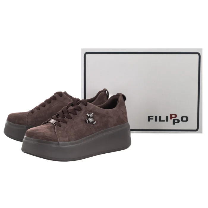 Sneakersy Filippo Brązowe DP6246/26 D BR – zdjęcie 7
