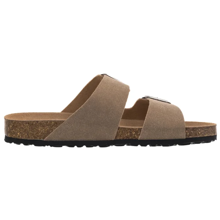 Klapki Tamaris Beżowe 1-27503-42 3C3 Taupe Nubuc – zdjęcie 3