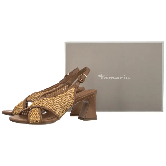 Sandały Tamaris Koniakowe 1-28315-46 392 Cognac Comb – zdjęcie 6