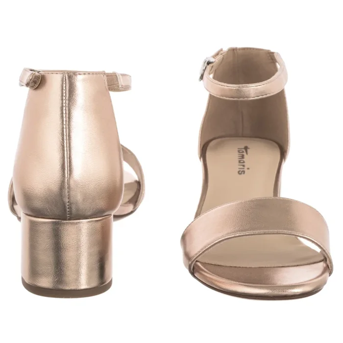 Sandały Tamaris Złote 1-28295-42 943 Rose Gold – zdjęcie 4