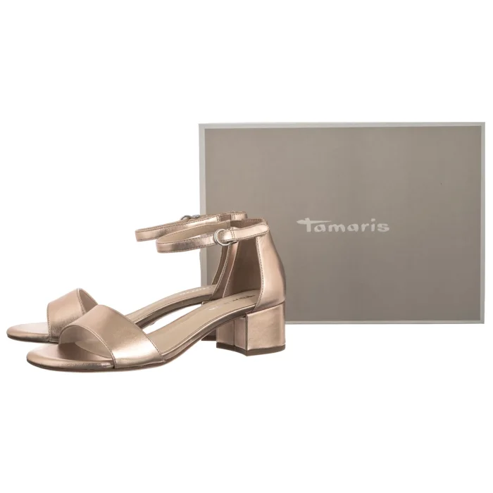 Sandały Tamaris Złote 1-28295-42 943 Rose Gold – zdjęcie 6