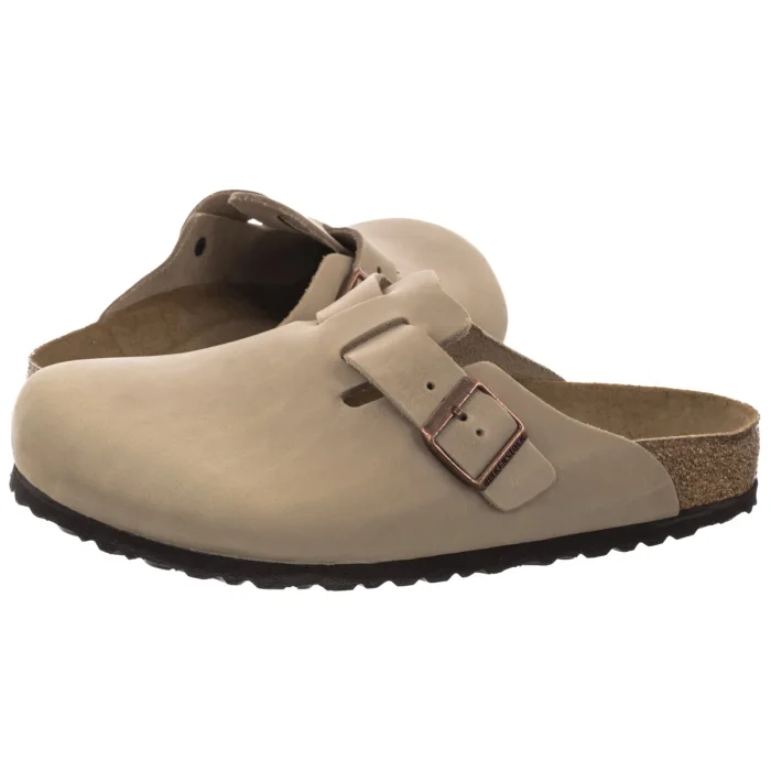 Klapki Birkenstock Boston BS Soft Footbed Tabacco Brown 1018147 – zdjęcie 1