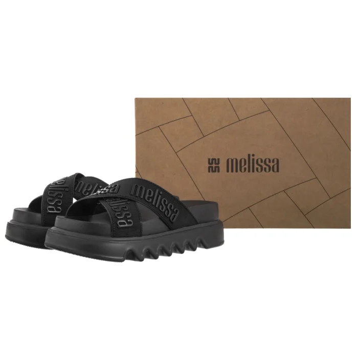 Klapki Melissa Cross M Lover Platform 37368/BN653 Black – zdjęcie 6