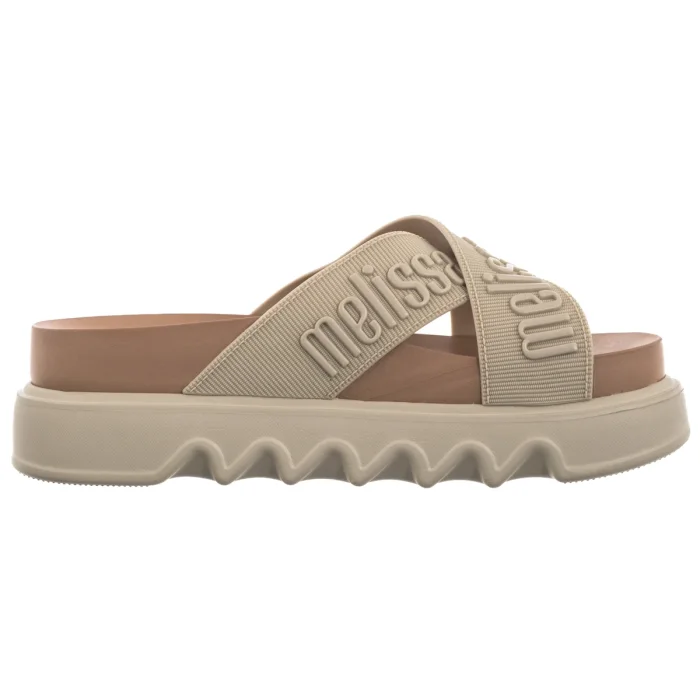 Klapki Melissa Cross M Lover Platform 37368/BS186 Beige/Brown – zdjęcie 3