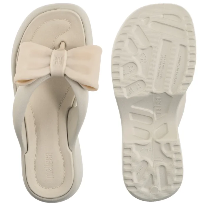 Japonki Melissa Free Fuzzy Platform BO 37622/BS135 Beige – zdjęcie 5