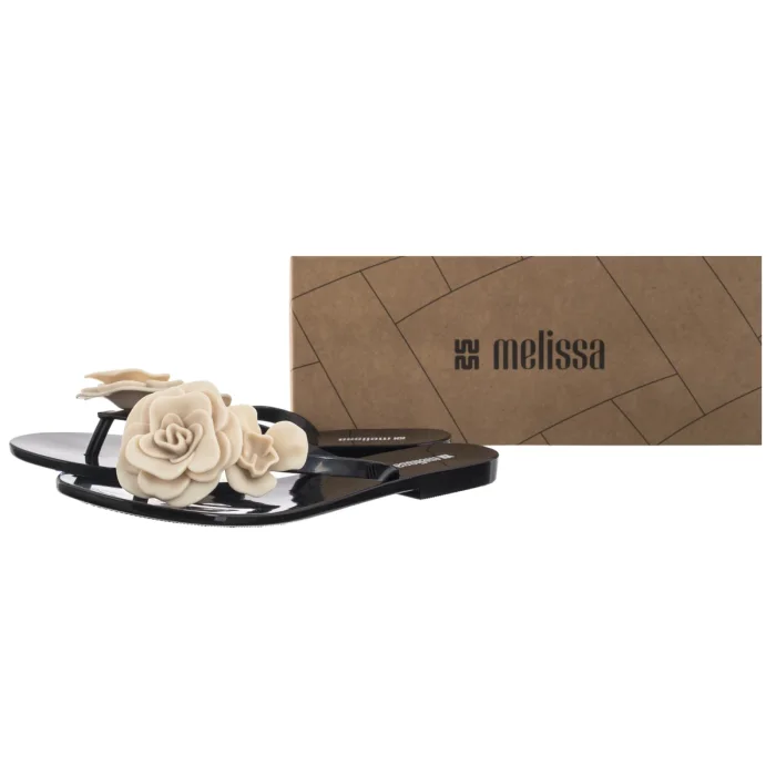 Japonki Melissa Harmonic Petals AD 37818/BS544 Black/Beige – zdjęcie 6