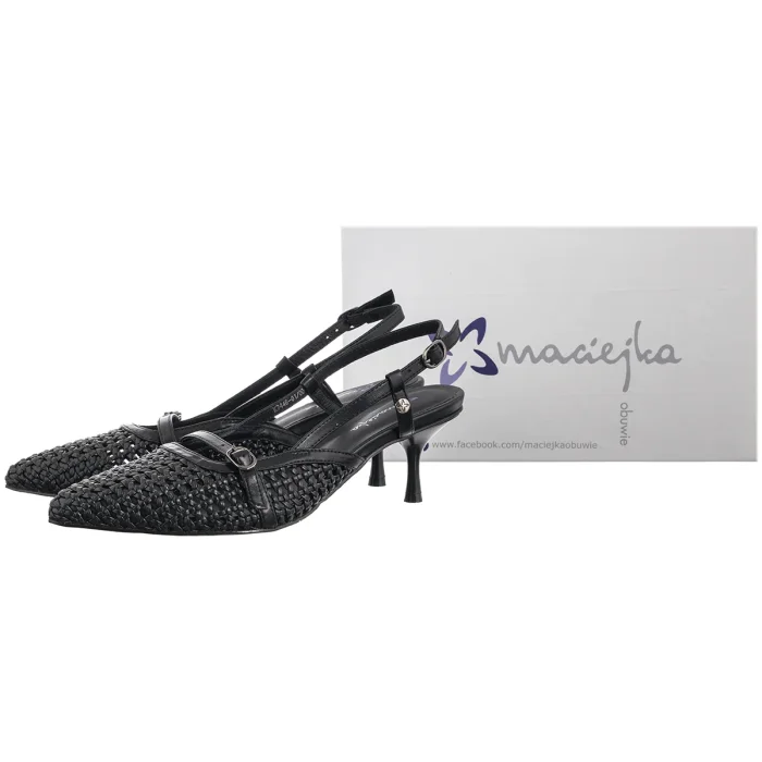 Czółenka Maciejka Czarne K7446-01/00-1 – zdjęcie 6
