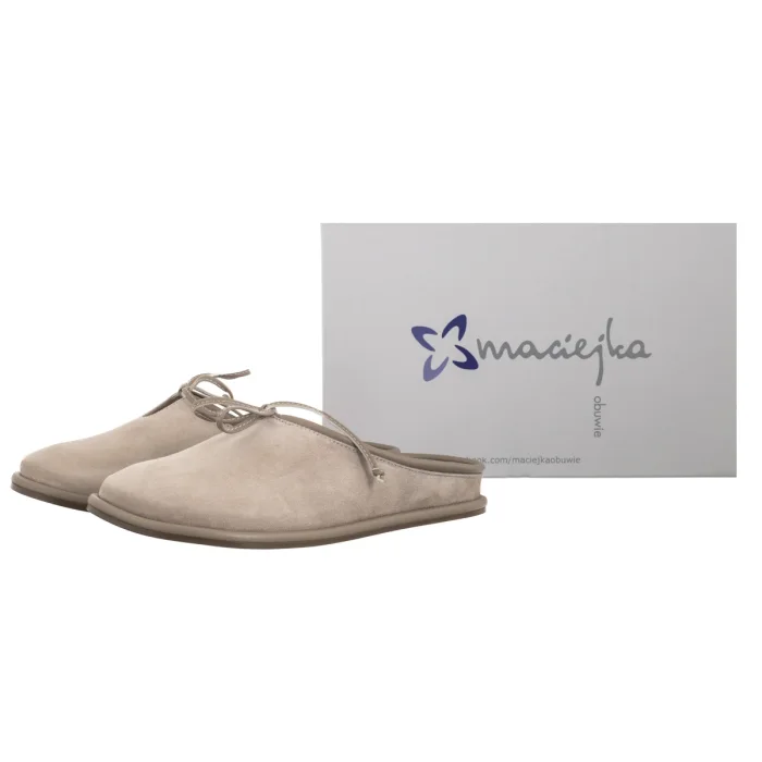 Kapcie Maciejka Beżowe K7514-22/00-1 – zdjęcie 5
