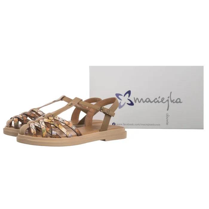 Sandały Maciejka Beżowe K7442-04/00-1 – zdjęcie 6