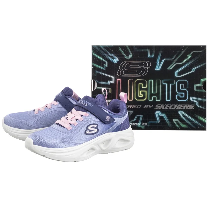 Buty Sportowe Skechers S Lights Sola Glow 2.0 Nvy/Pink 303729L/NVPK – zdjęcie 7