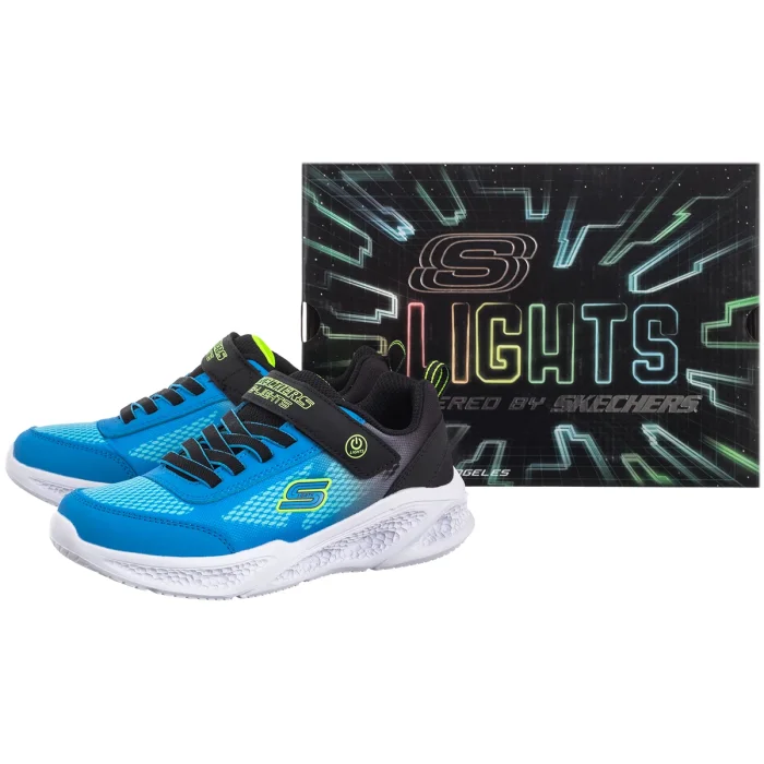 Buty Sportowe Skechers Meteor Lights Krendox Black/Blue 401495L/BKBL – zdjęcie 7