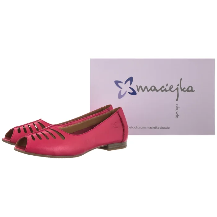 Baleriny Maciejka Różowe P7541-15/00-1 – zdjęcie 6