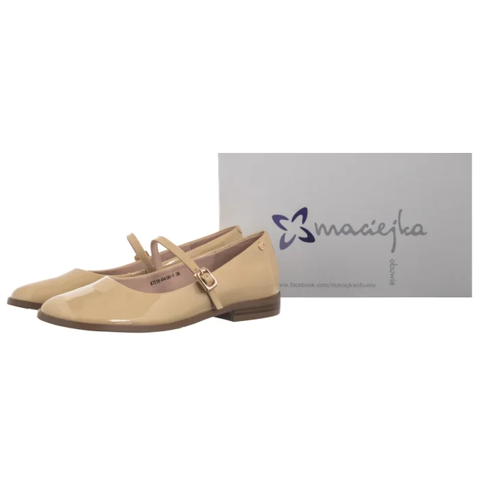 Półbuty Maciejka Beżowe K7518-04/00-1 – zdjęcie 6