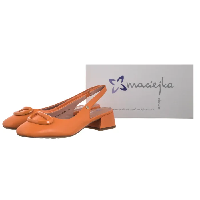 Czółenka Maciejka Pomarańczowe K7474-18/00-1 – zdjęcie 6