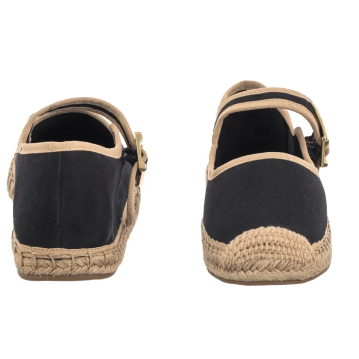 Espadryle Tommy Hilfiger Buckle Maryjane Espadrille Black FW0FW09239 BDS – zdjęcie 4