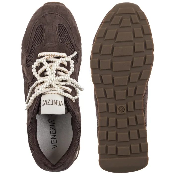 Sneakersy Venezia Brązowe V442-05601-15TDM – zdjęcie 5