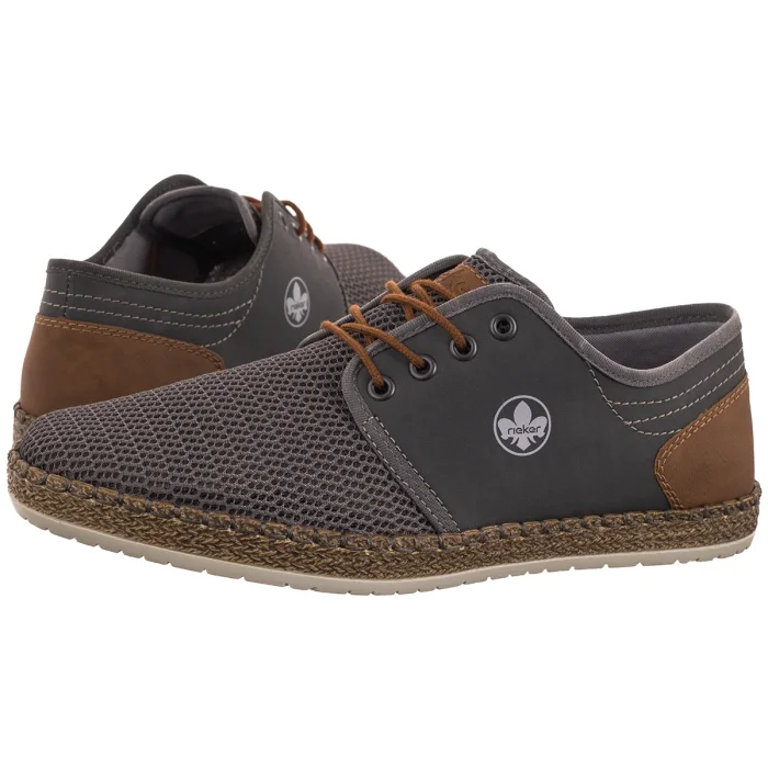 Półbuty Rieker Szare B5249-45 Grey – zdjęcie 1