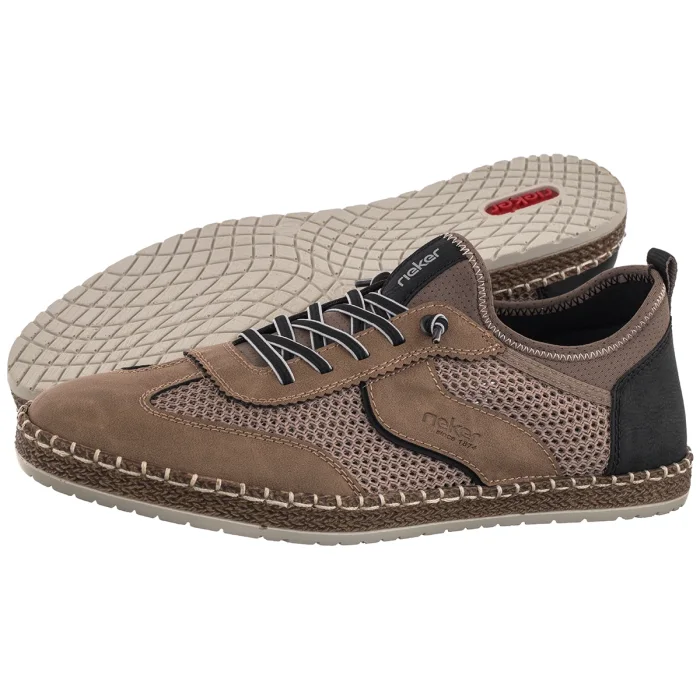 Półbuty Rieker Beżowe B5263-64 Beige – zdjęcie 1