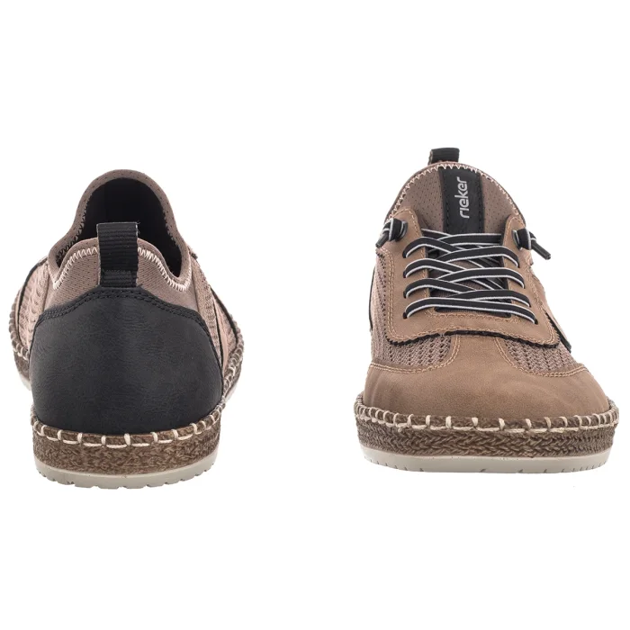 Półbuty Rieker Beżowe B5263-64 Beige – zdjęcie 4