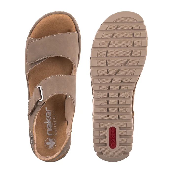 Sandały Rieker Beżowe V1382-64 Beige – zdjęcie 5