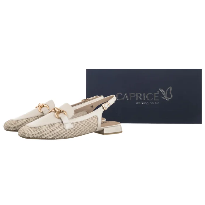 Baleriny Caprice Kremowe 9-29410-46 199 Off White – zdjęcie 6