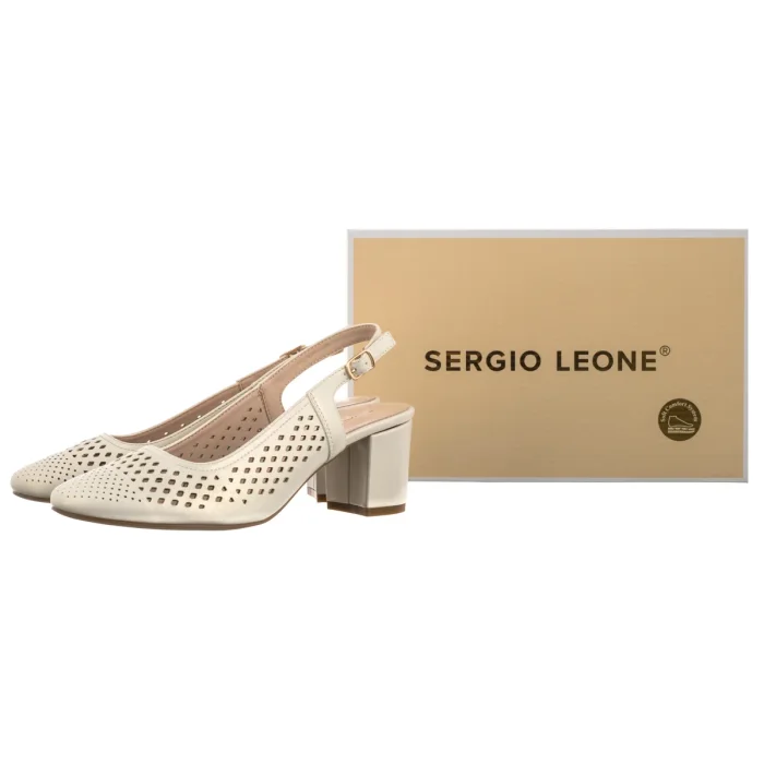 Czółenka Sergio Leone Perłowe SK 854 – zdjęcie 6