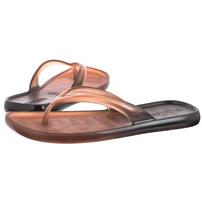 Japonki Melissa Beachwear AD 37864/BU241 Brown/Black – zdjęcie 1