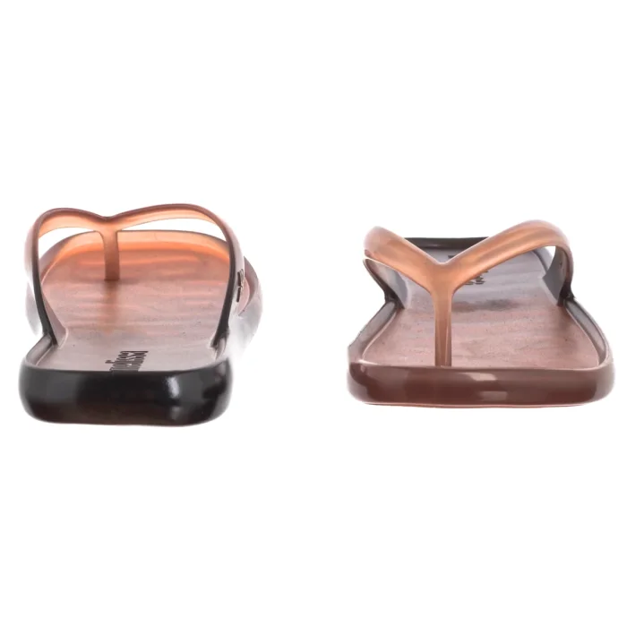 Japonki Melissa Beachwear AD 37864/BU241 Brown/Black – zdjęcie 4