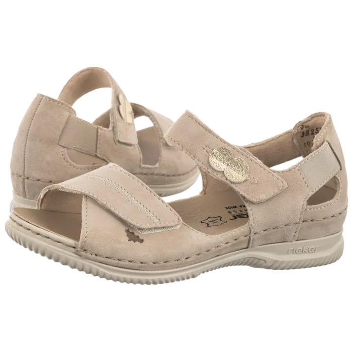 Sandały Rieker Beżowe V7474-60 Beige – zdjęcie 1
