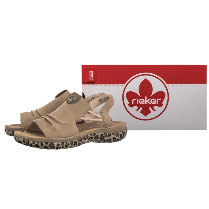 Sandały Rieker Brązowe 64871-20 Brown – zdjęcie 5