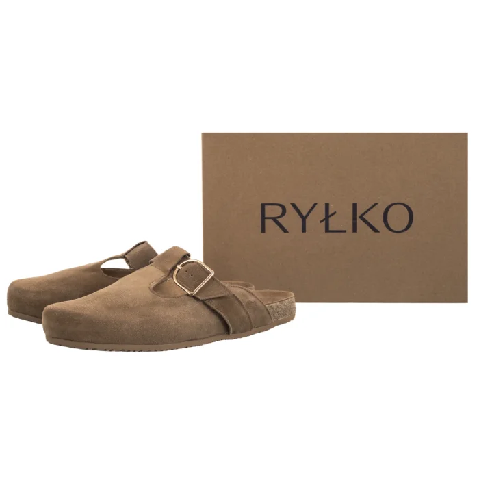 Klapki Ryłko Beżowe M1BD8___ _9TA – zdjęcie 6