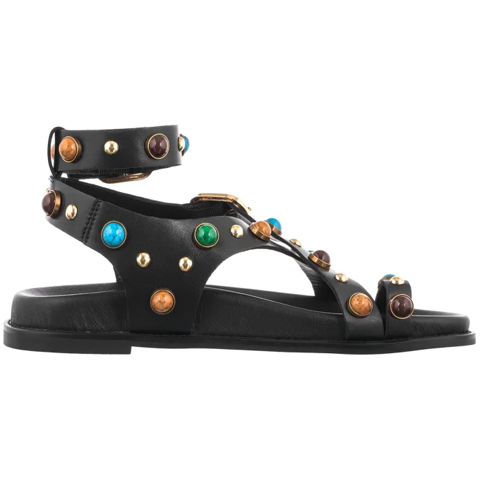 Sandały Wojas Czarne 76261-51 – zdjęcie 3