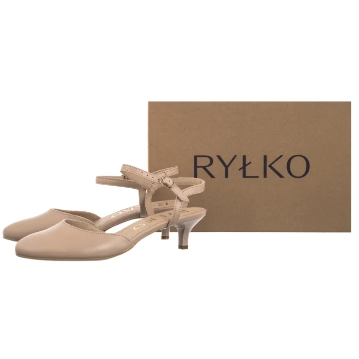 Czółenka Ryłko Beżowe D4EZ0___ _6NL – zdjęcie 6