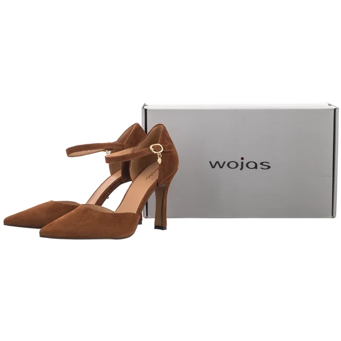 Czółenka Wojas Brązowe 35185-63 – zdjęcie 6