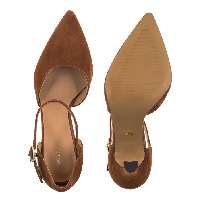 Czółenka Wojas Brązowe 35185-63 – zdjęcie 5