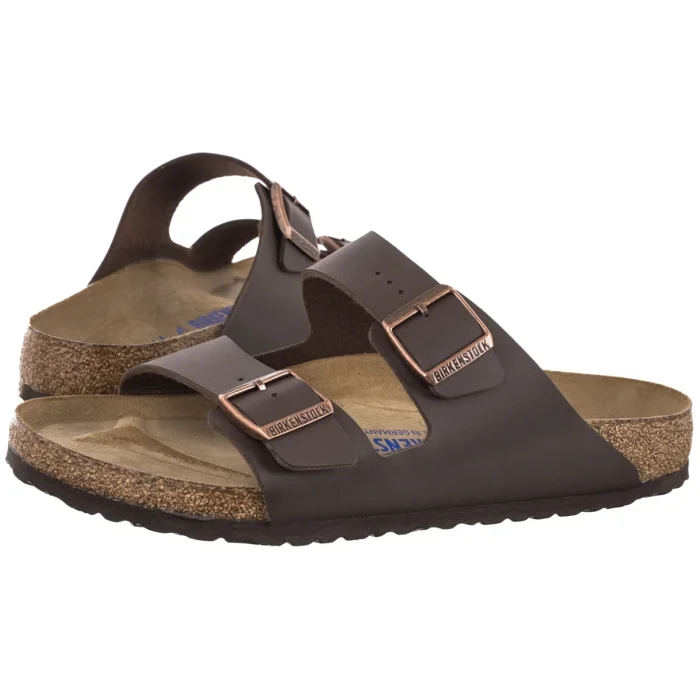 Klapki Birkenstock Arizona BS Soft Footbed Dark Brown 0451161 – zdjęcie 1